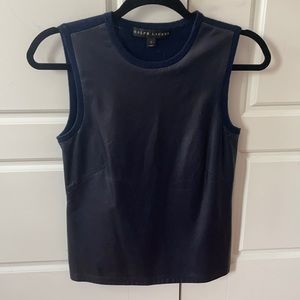 Ralph Lauren Navy Cashmere Tank